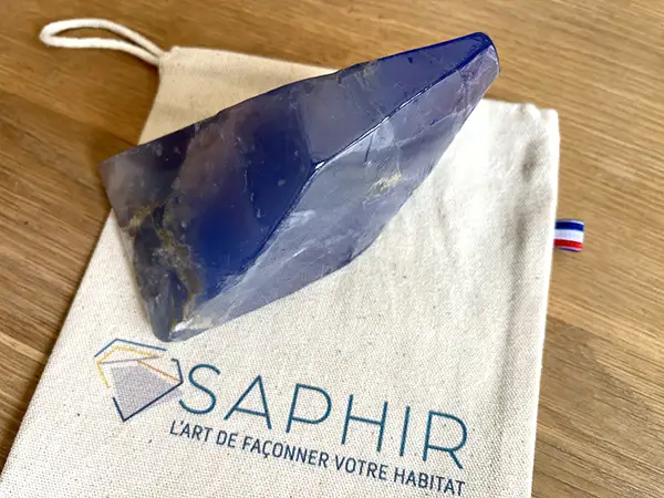 Cadeau Clients : savon saphir dans un écrin fabriqué en France